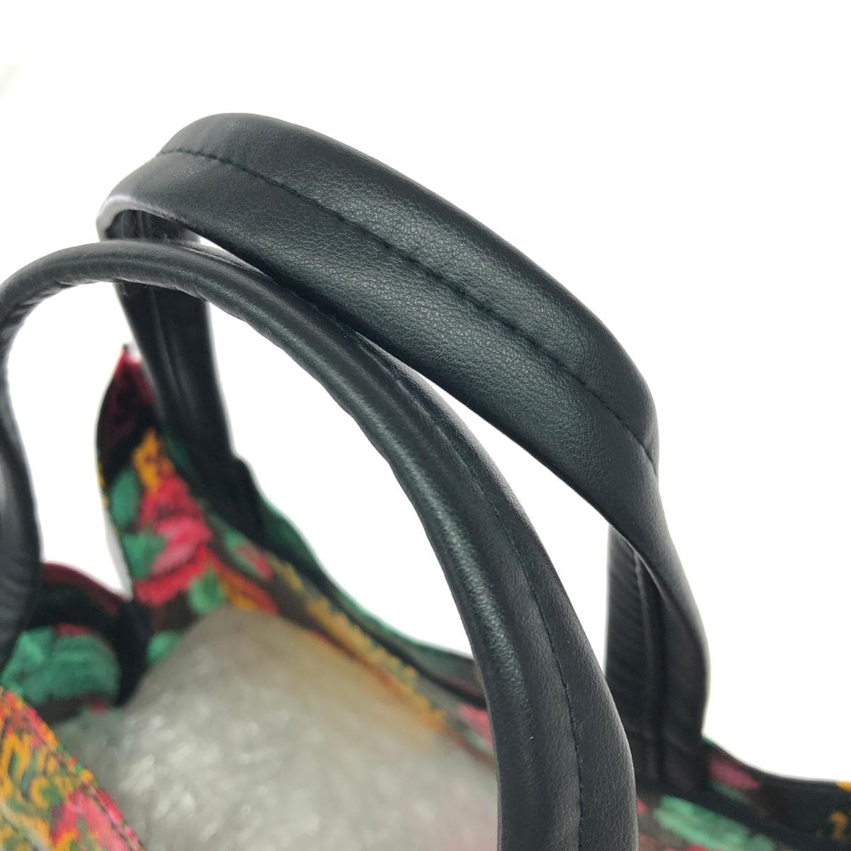 FEILER Tote Bag Good Condition Paradis/PVC Black Ladies 6