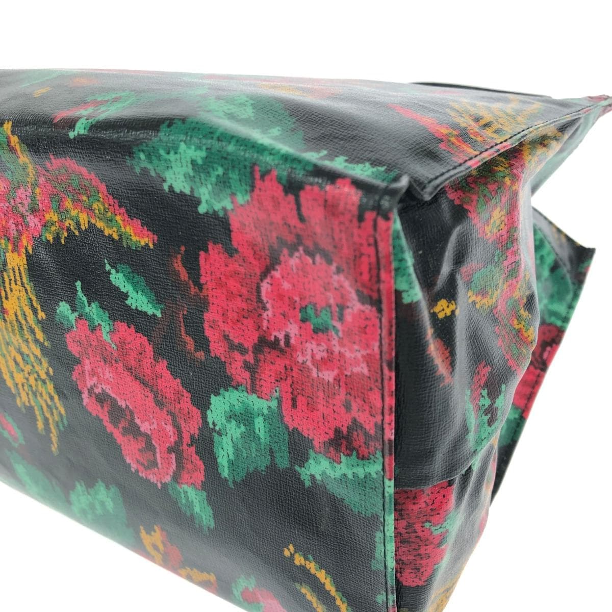 FEILER Tote Bag Good Condition Paradis/PVC Black Ladies 7