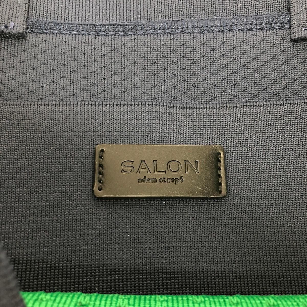 Adam et Rope` Adam et Rope Salon / 2WAY Tote Bag Good Condition Jacquard / Bicolor Navy / Green Unisex 7