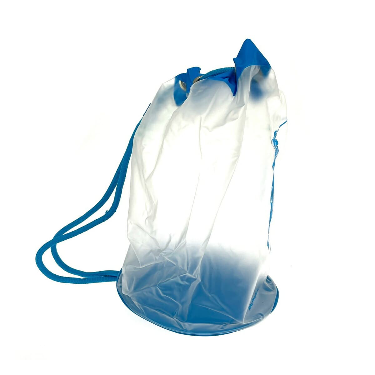 RALPH LAUREN Drawstring Sling Bag Pool Bag Logo PVC Blue Unisex 2