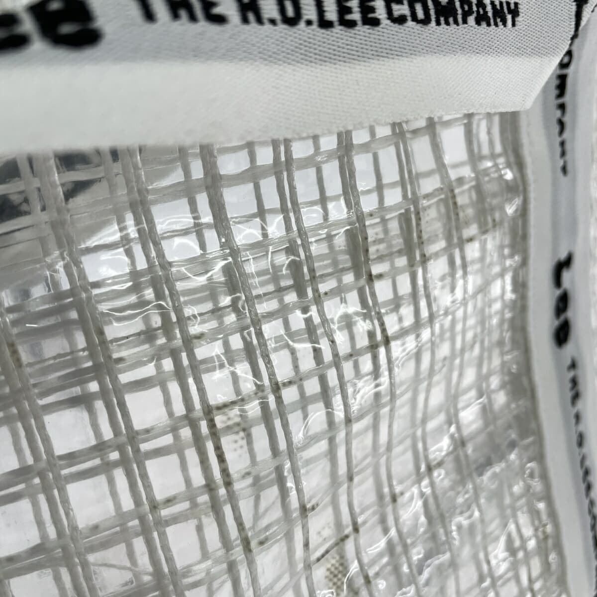 Lee 2WAY Tote Bag Logo Tape Vinyl Disco Collaboration White/Clear Ladies 8