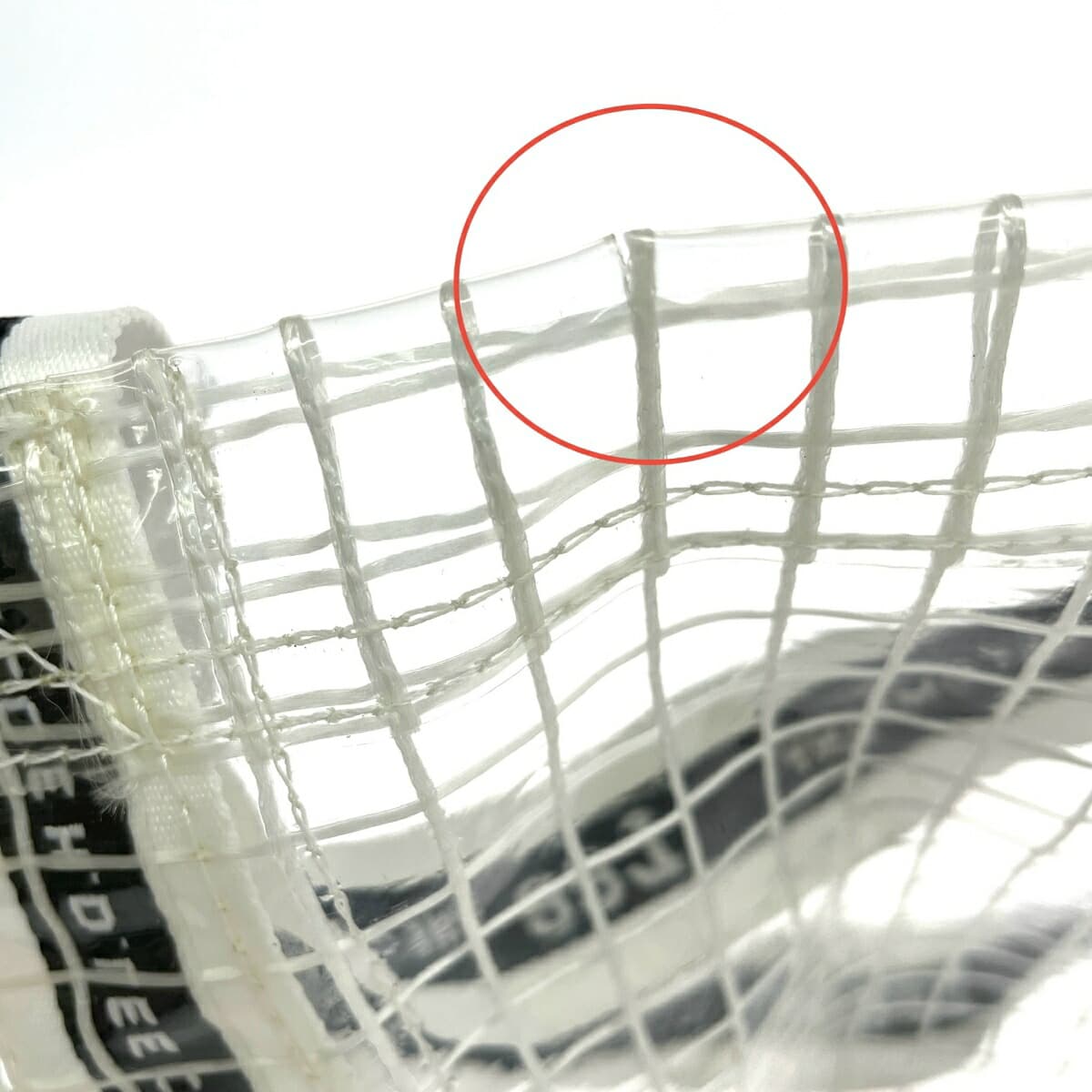 Lee 2WAY Tote Bag Logo Tape Vinyl Disco Collaboration White/Clear Ladies 9