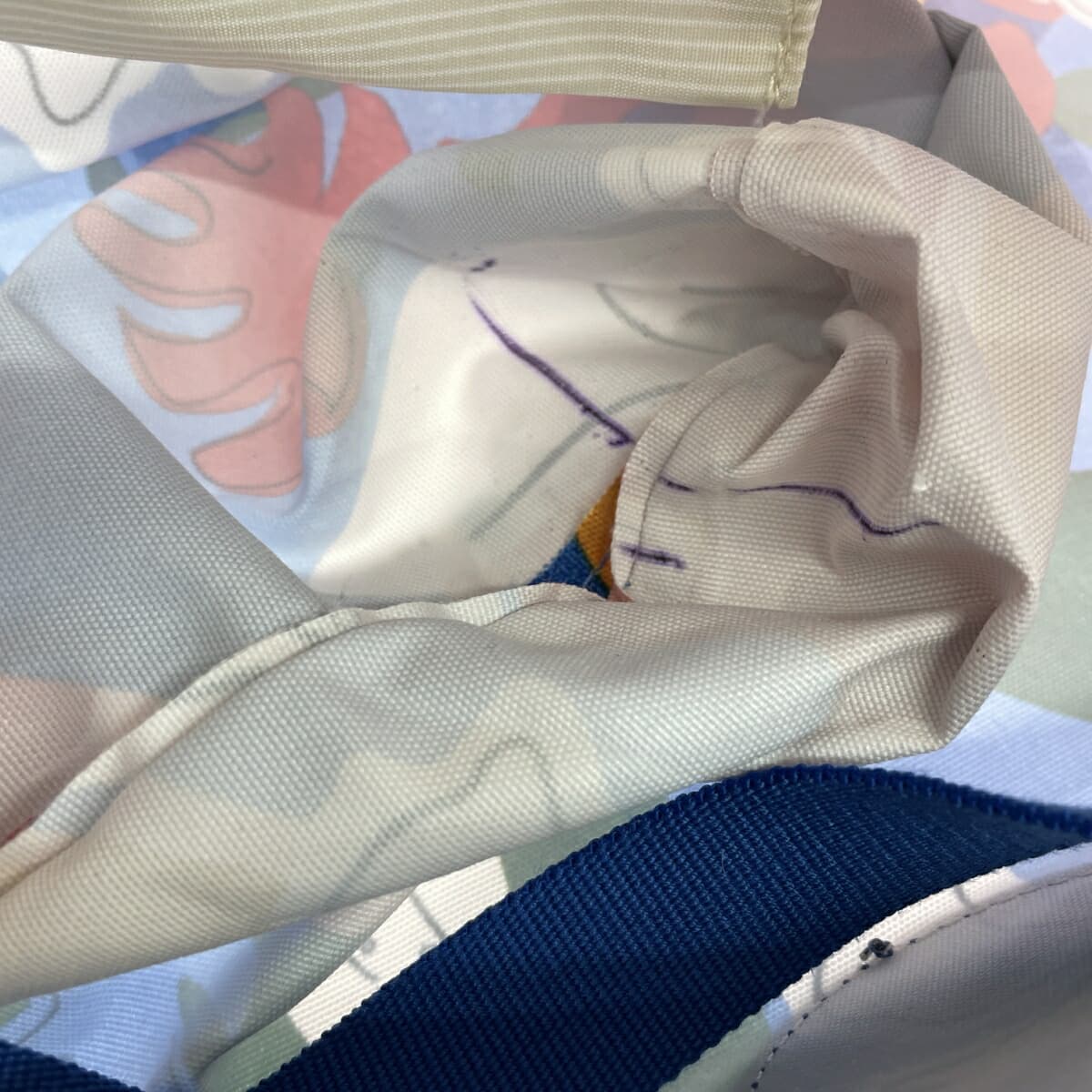 KIPLING Drawstring Tote Bag, All-over Pattern, Nylon, Multicolor, Women's 10