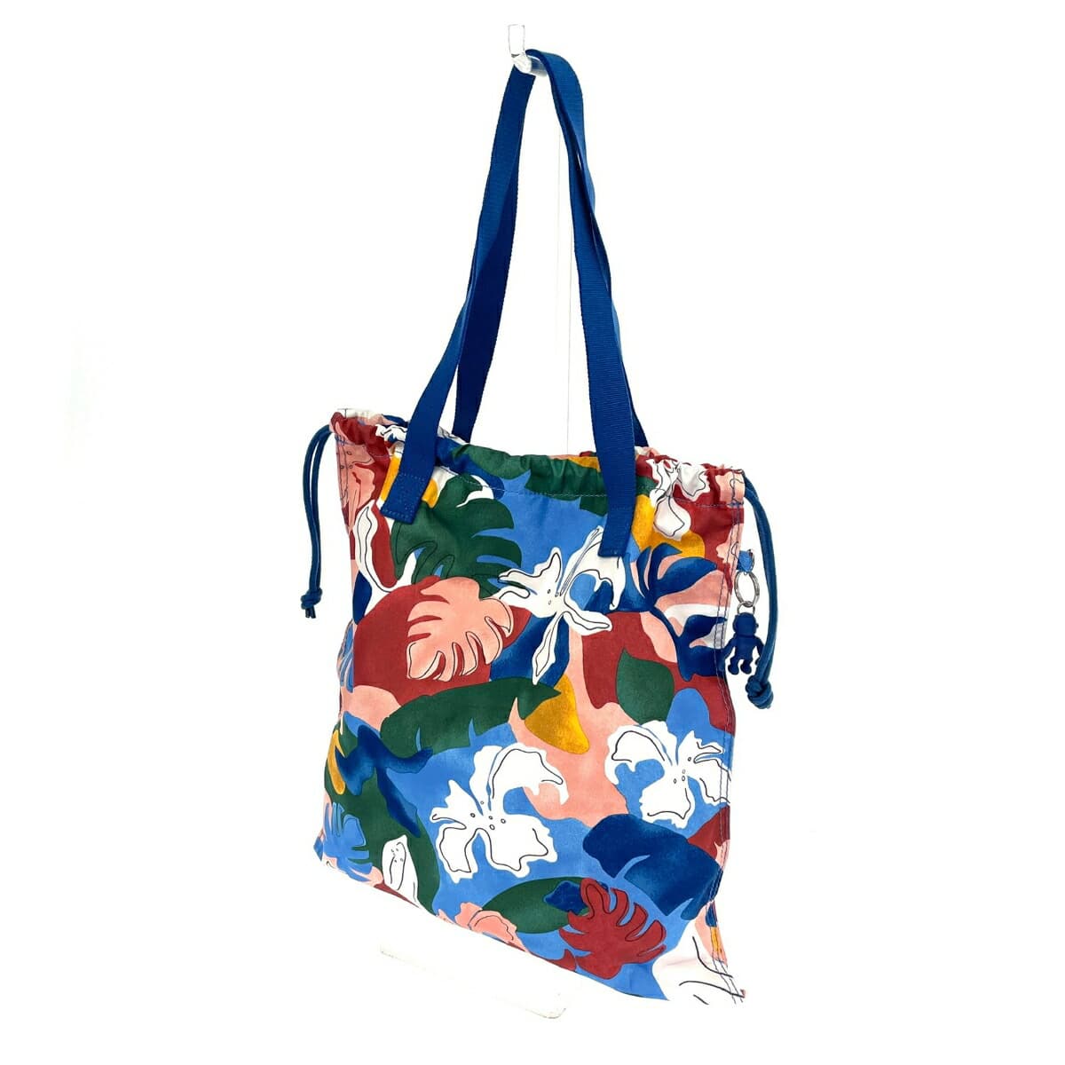 KIPLING Drawstring Tote Bag, All-over Pattern, Nylon, Multicolor, Women's 3