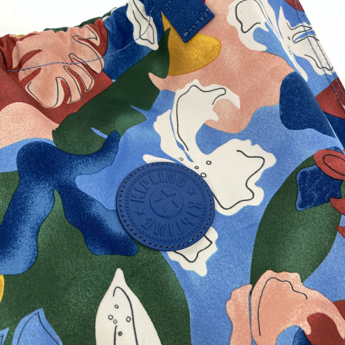 KIPLING Drawstring Tote Bag, All-over Pattern, Nylon, Multicolor, Women's 5