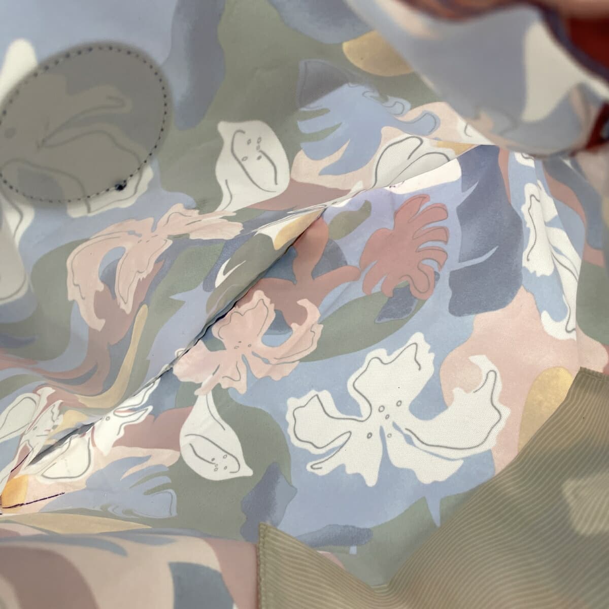 KIPLING Drawstring Tote Bag, All-over Pattern, Nylon, Multicolor, Women's 7