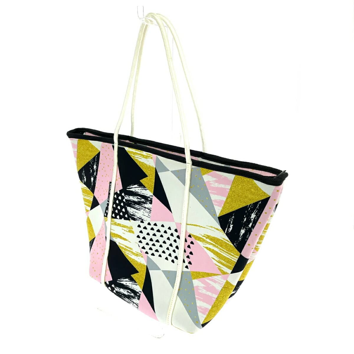 Willow Bay Tote Bag Geometric Neoprene Multicolor Ladies 3