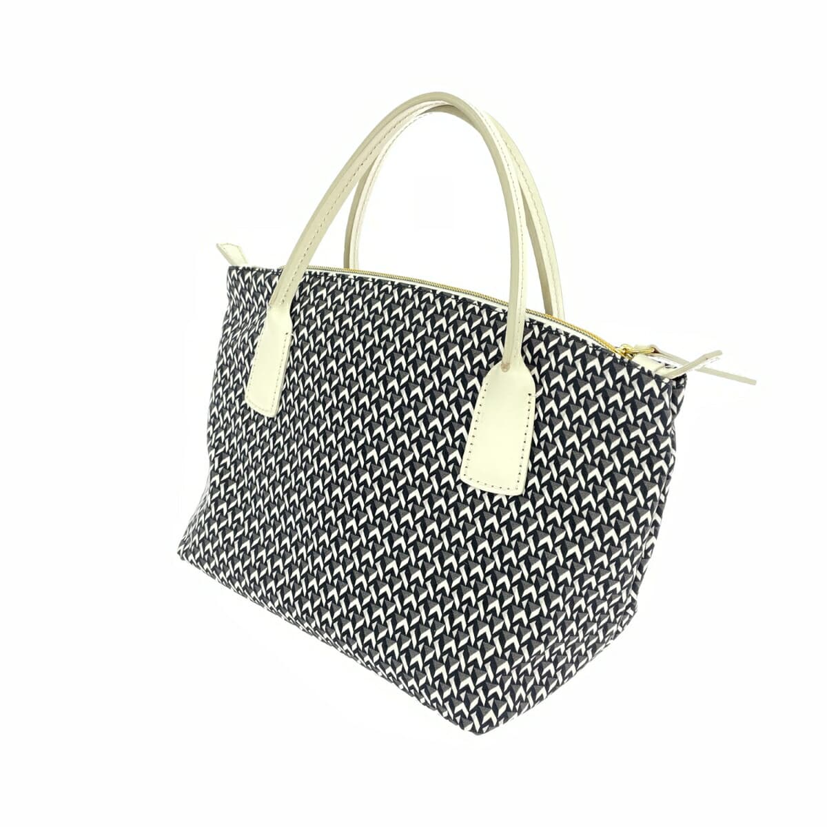 ROBERTA PIERI Mini Tote Bag Good Condition Tatami Nylon Black Ladies 3