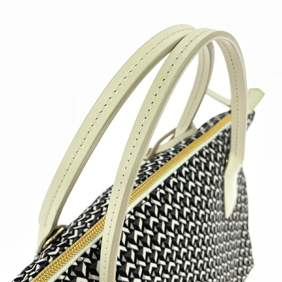 ROBERTA PIERI Mini Tote Bag Good Condition Tatami Nylon Black Ladies 4