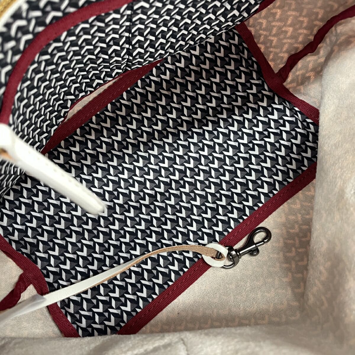 ROBERTA PIERI Mini Tote Bag Good Condition Tatami Nylon Black Ladies 7