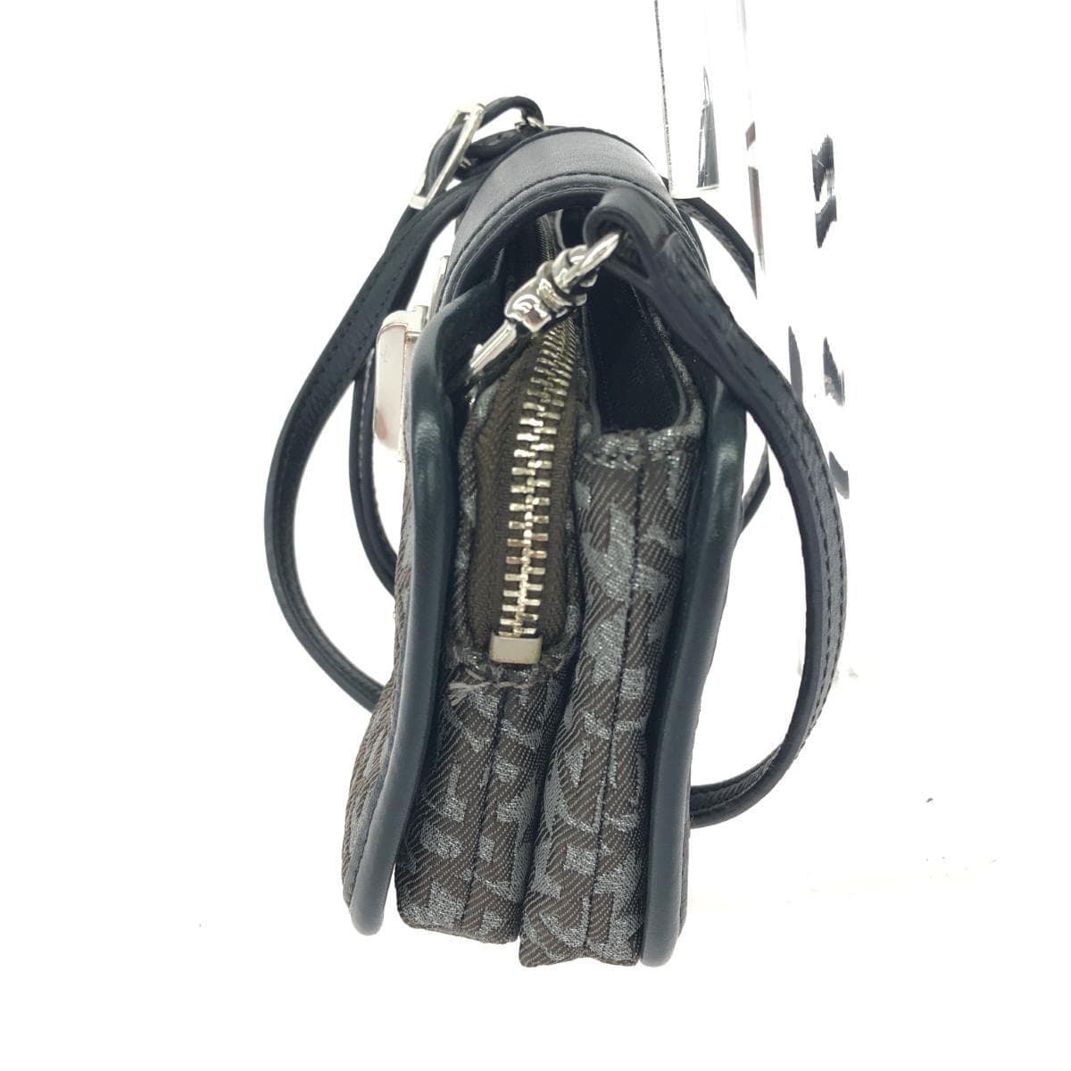 DONNAKARAN Shoulder Bag Logo Pattern/Canvas × Leather Ladies 2