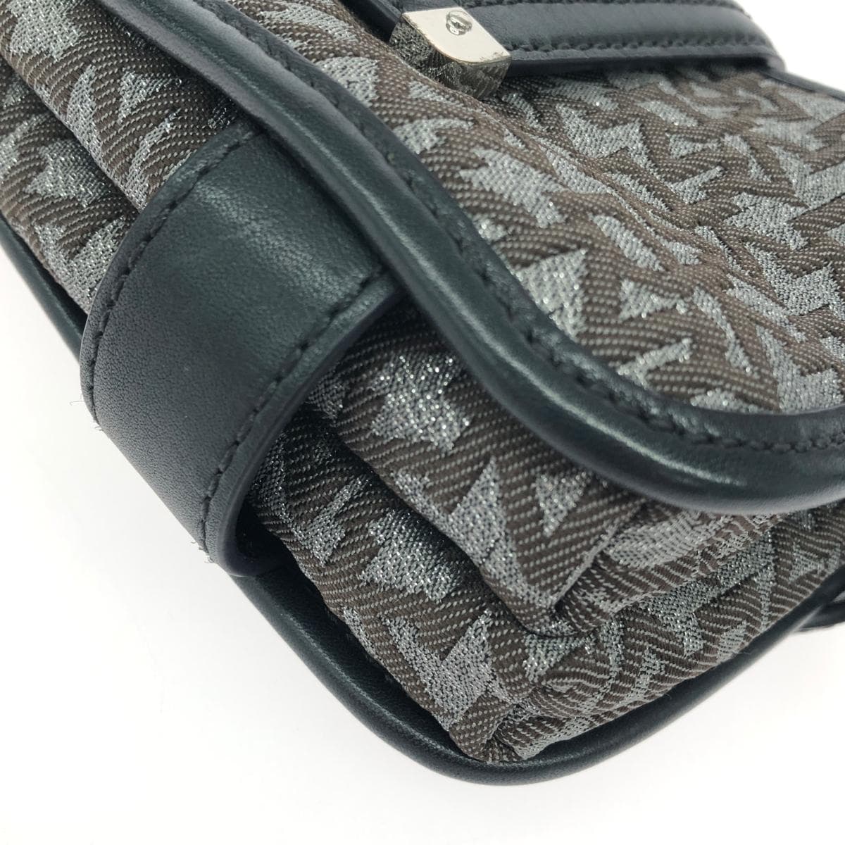 DONNAKARAN Shoulder Bag Logo Pattern/Canvas × Leather Ladies 6