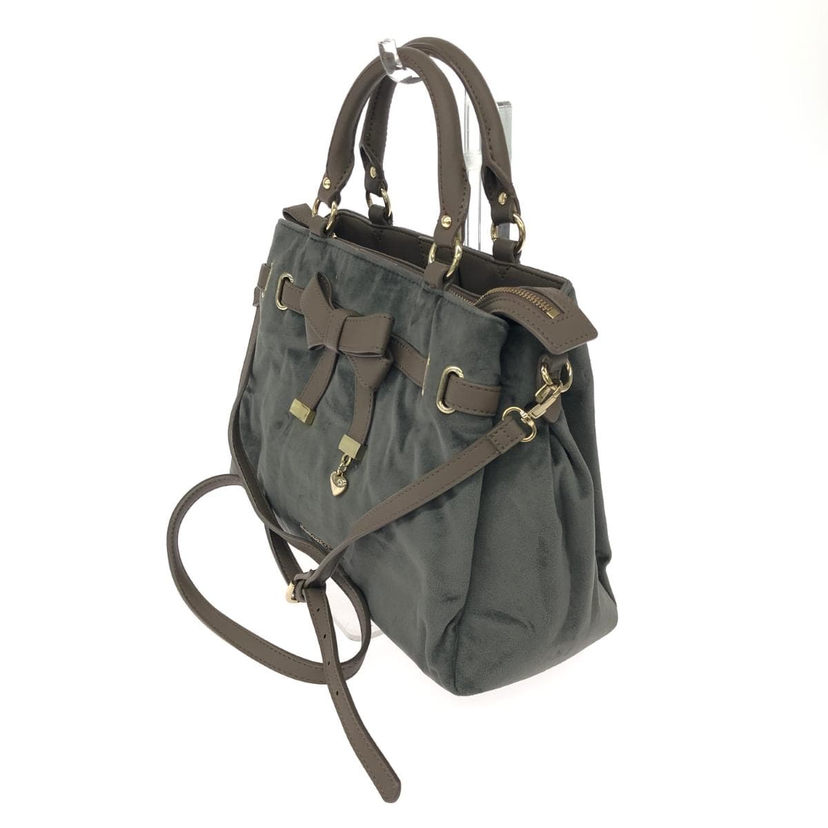 Samantha Vega 2WAY Bag Velvet Gray Women's 3