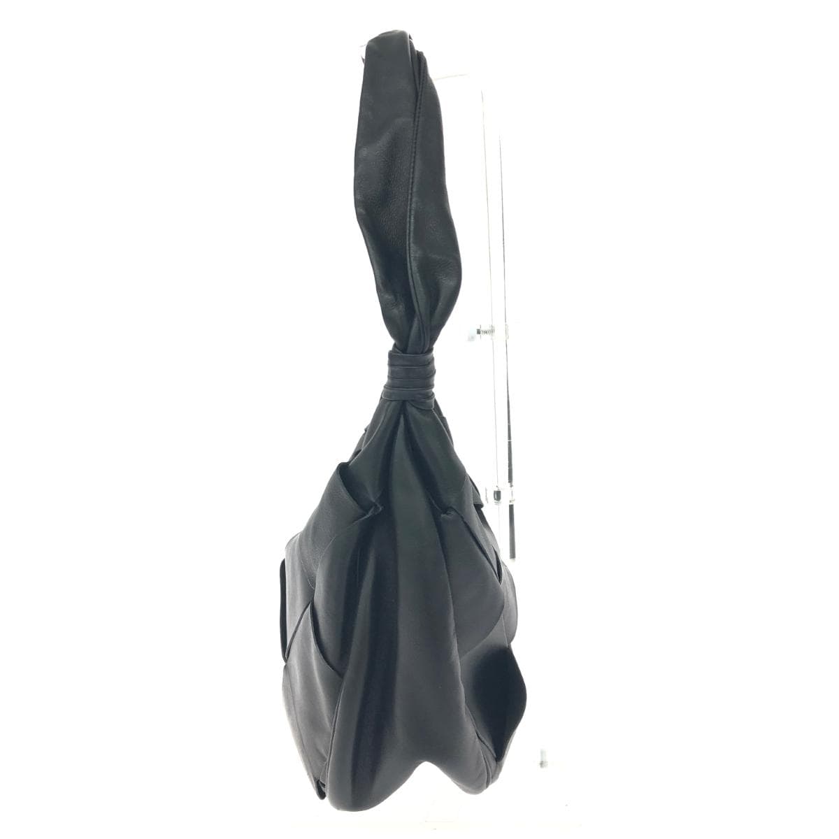 Bruno Magli One Shoulder Bag Good Condition Mesh/Leather Black Women's 2