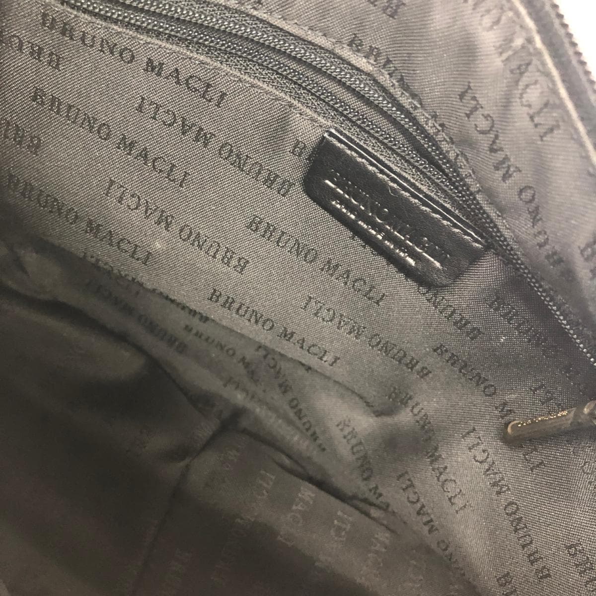 Bruno Magli One Shoulder Bag Good Condition Mesh/Leather Black Women's 4