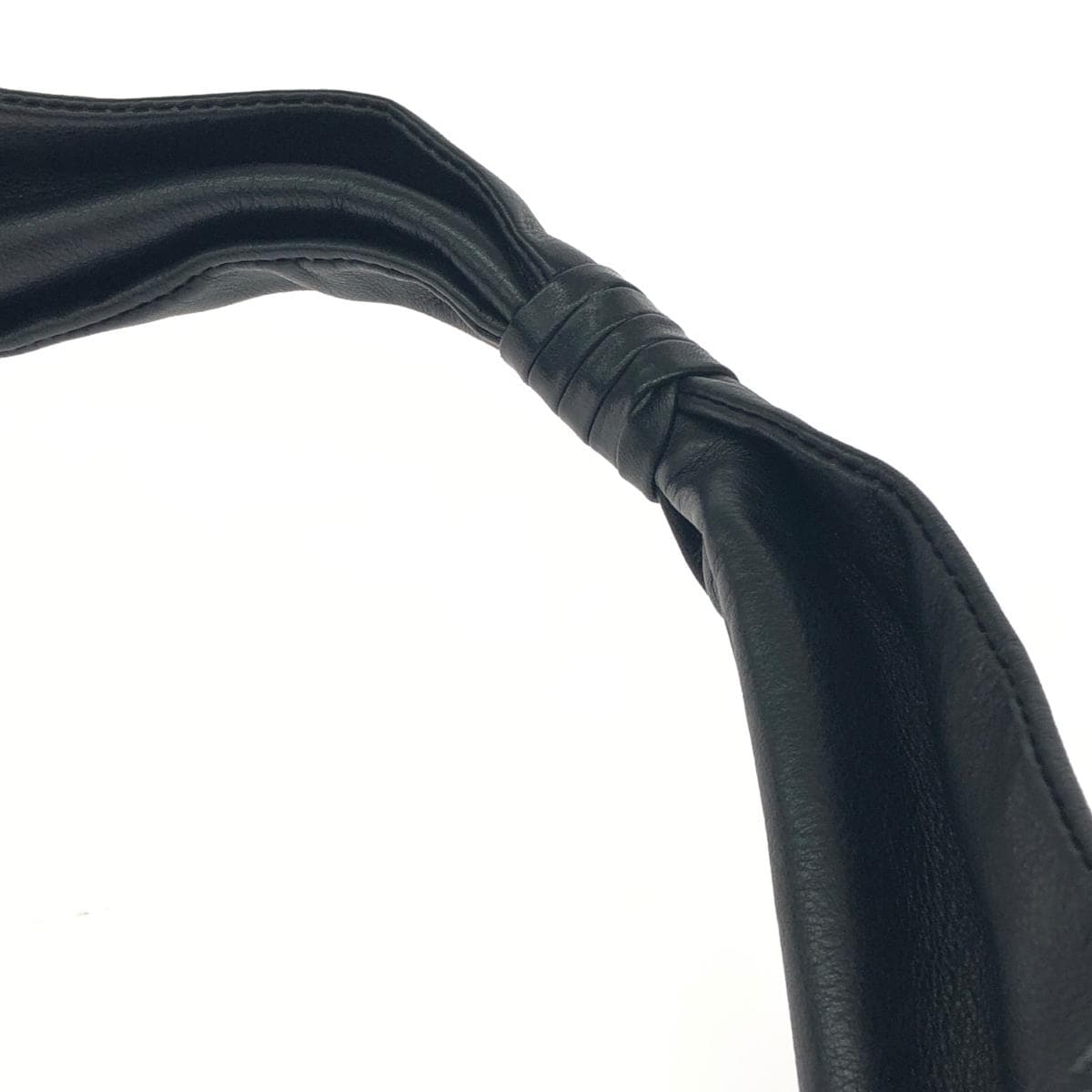 Bruno Magli One Shoulder Bag Good Condition Mesh/Leather Black Women's 5