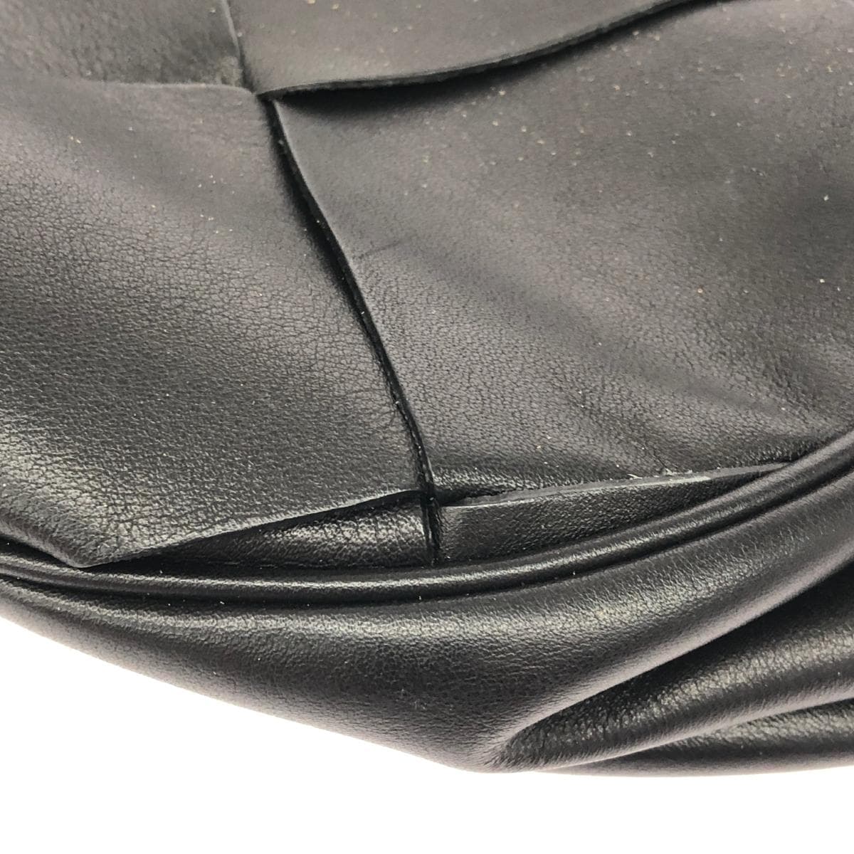 Bruno Magli One Shoulder Bag Good Condition Mesh/Leather Black Women's 6