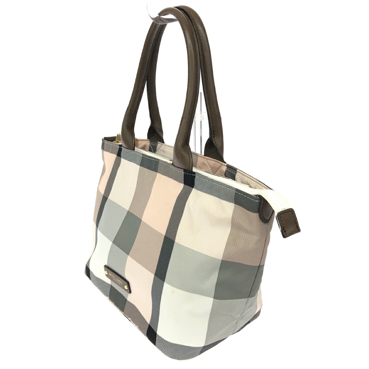 BLUE LABEL CRESTBRIDGE Tote Bag Check Pattern / Nylon Pink Women's 3