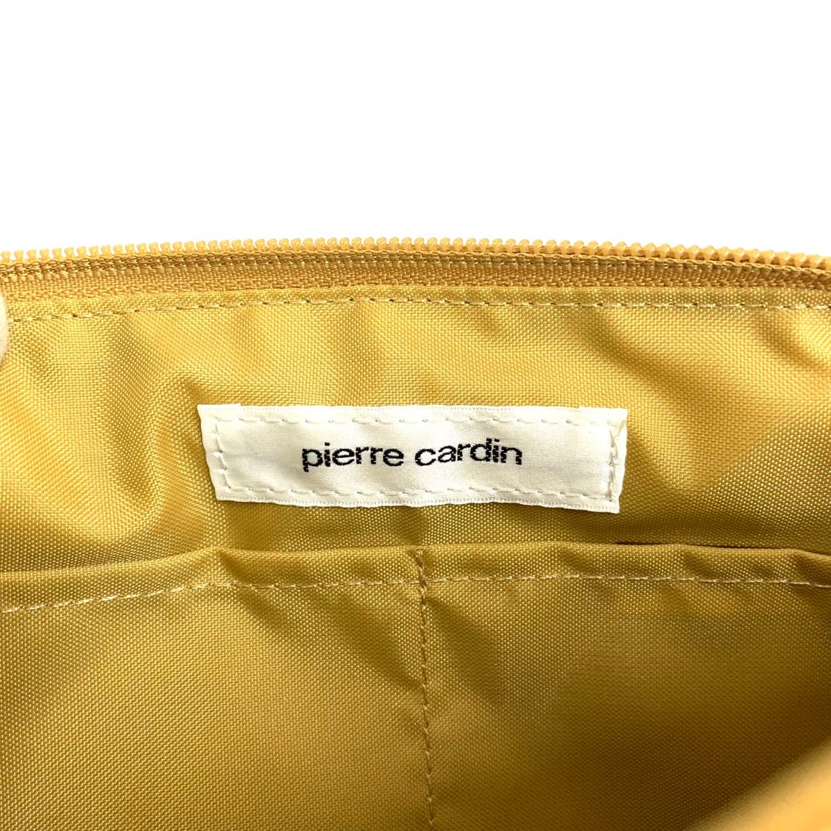 Pierre Cardin Waist Bag in Excellent Condition Monogram Nylon Gold Color for Ladies 7