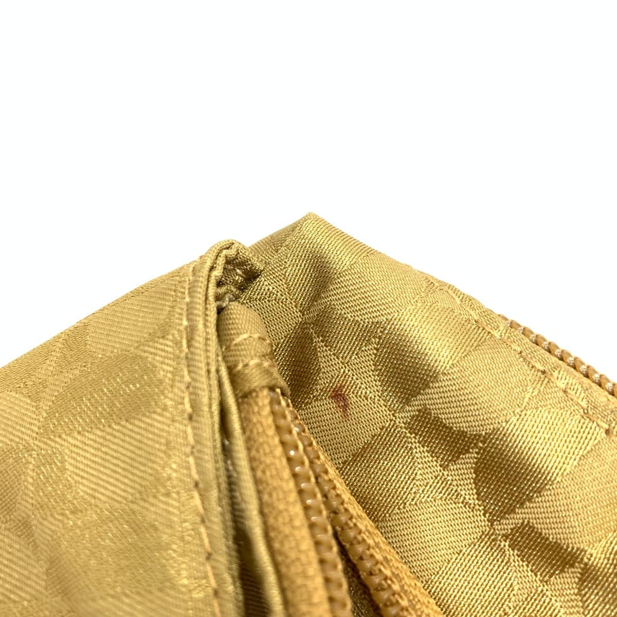 Pierre Cardin Waist Bag in Excellent Condition Monogram Nylon Gold Color for Ladies 9