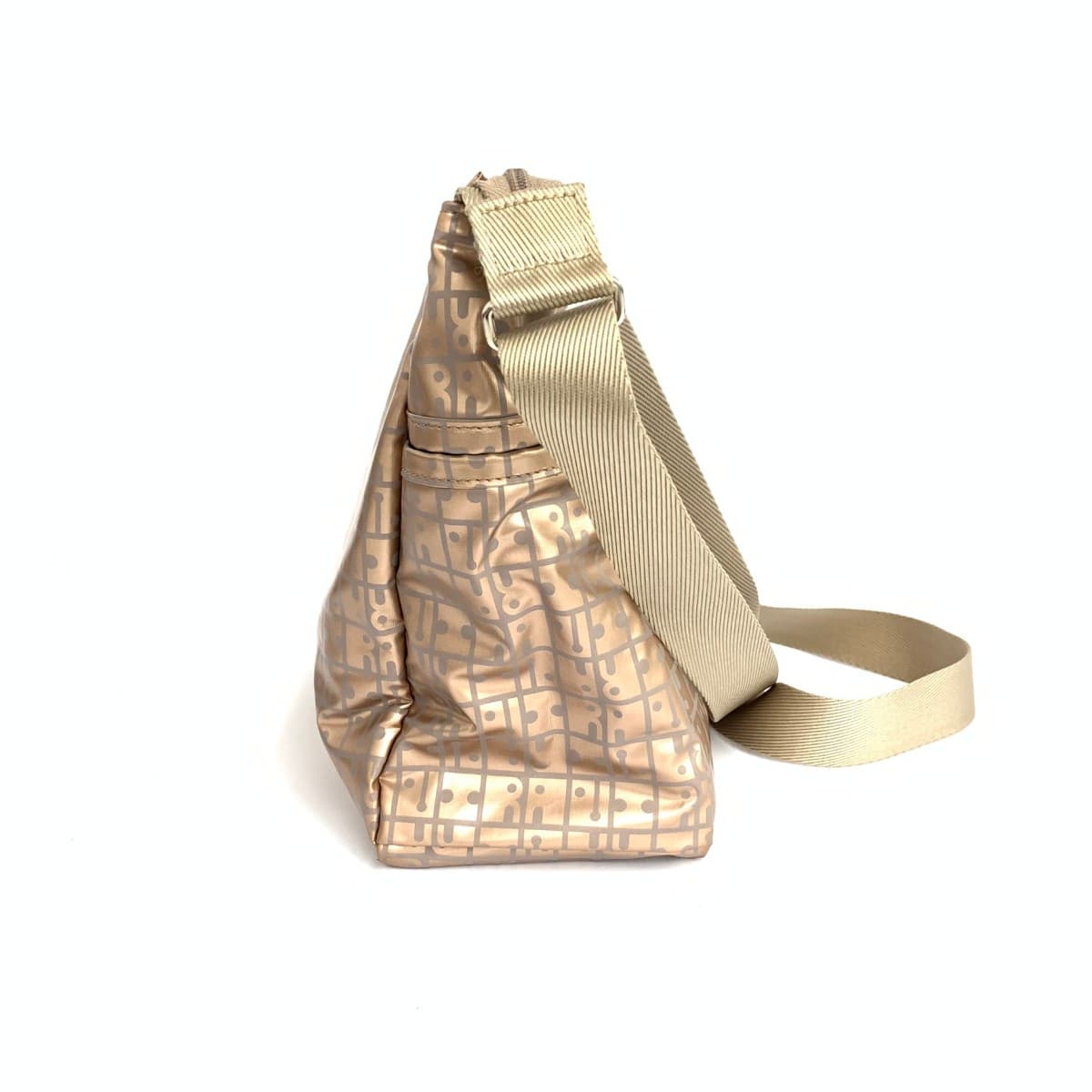 RaviRavi Shoulder Bag in Good Condition Kiki2 Nylon Rose Gold Gold Color/Pink for Women 2