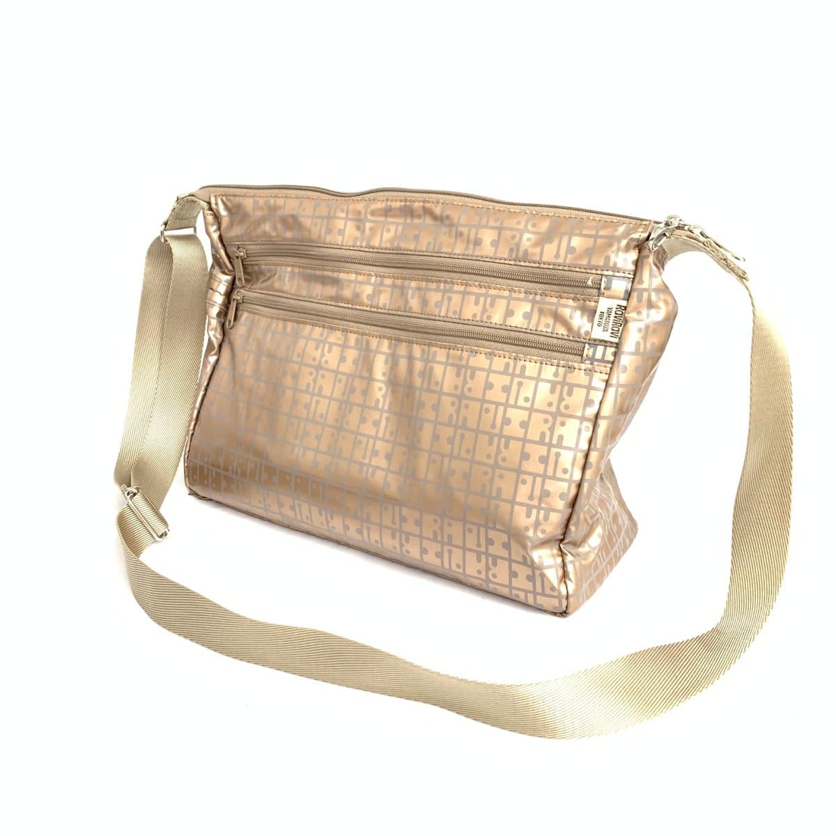 RaviRavi Shoulder Bag in Good Condition Kiki2 Nylon Rose Gold Gold Color/Pink for Women 3