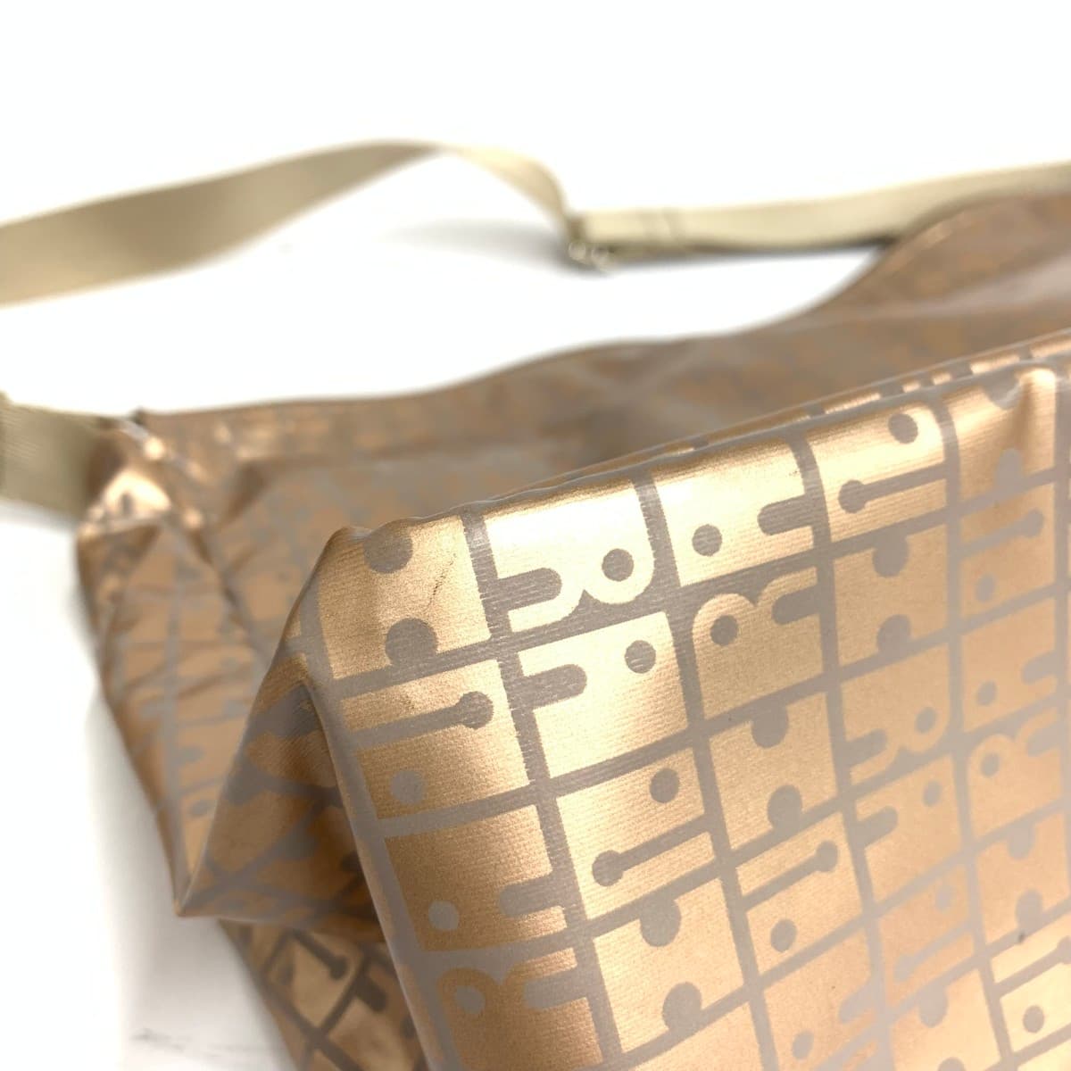 RaviRavi Shoulder Bag in Good Condition Kiki2 Nylon Rose Gold Gold Color/Pink for Women 9