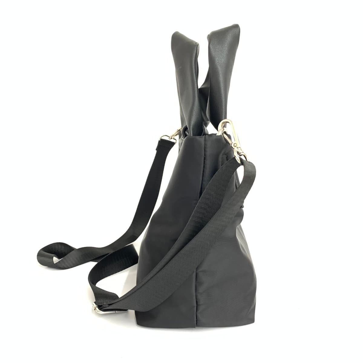 SALON de RUBAN 2WAY Tote Bag Good Condition Nylon Black Ladies 2