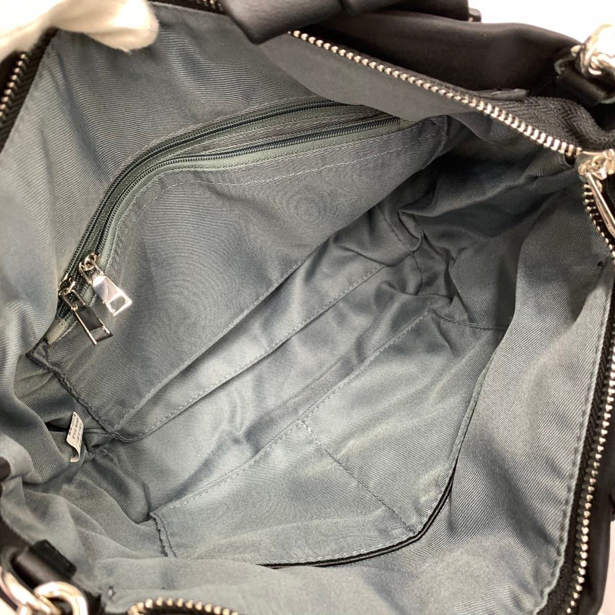 SALON de RUBAN 2WAY Tote Bag Good Condition Nylon Black Ladies 6