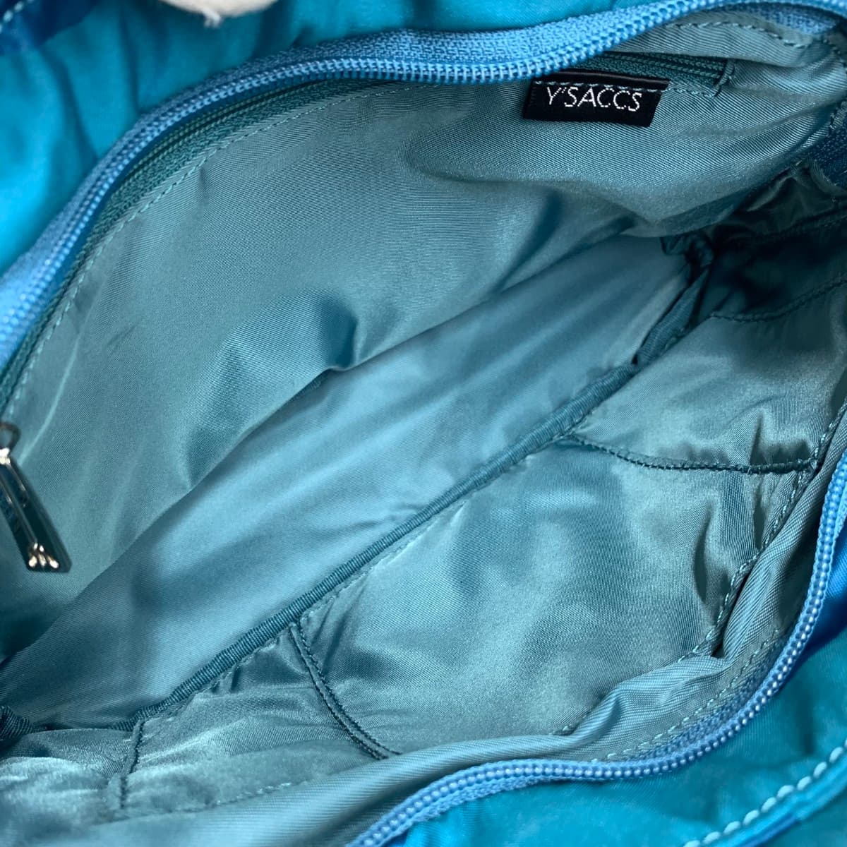 Y'saccs Izak Mini Shoulder Bag Dot Pattern Nylon Blue Women's 6