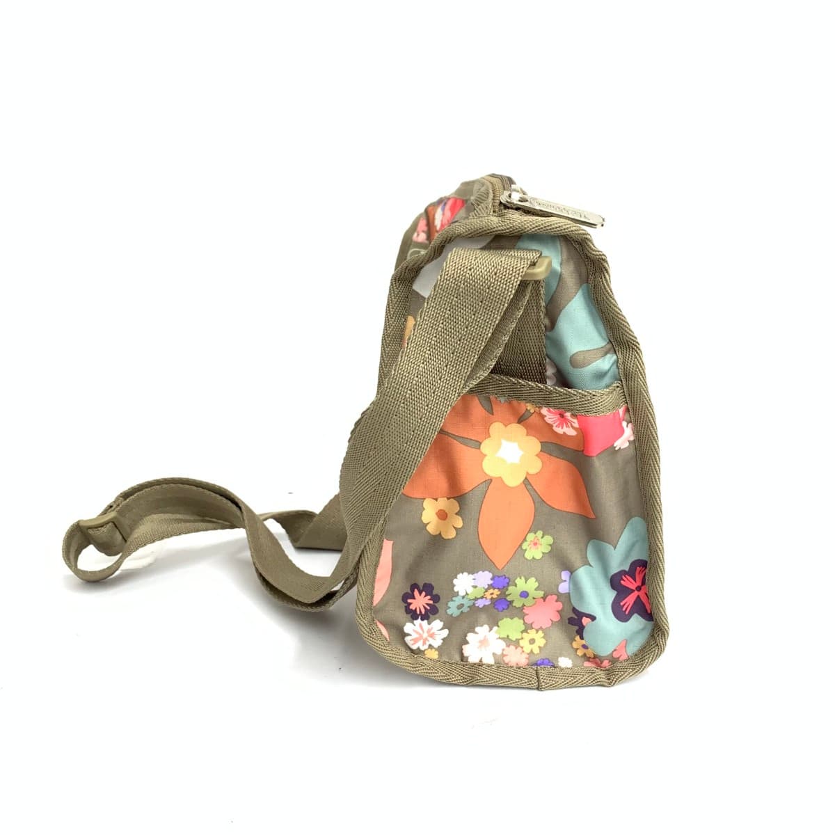 LeSportsac Mini Shoulder Bag Excellent Condition Floral Blissful Nylon Beige Ladies 2