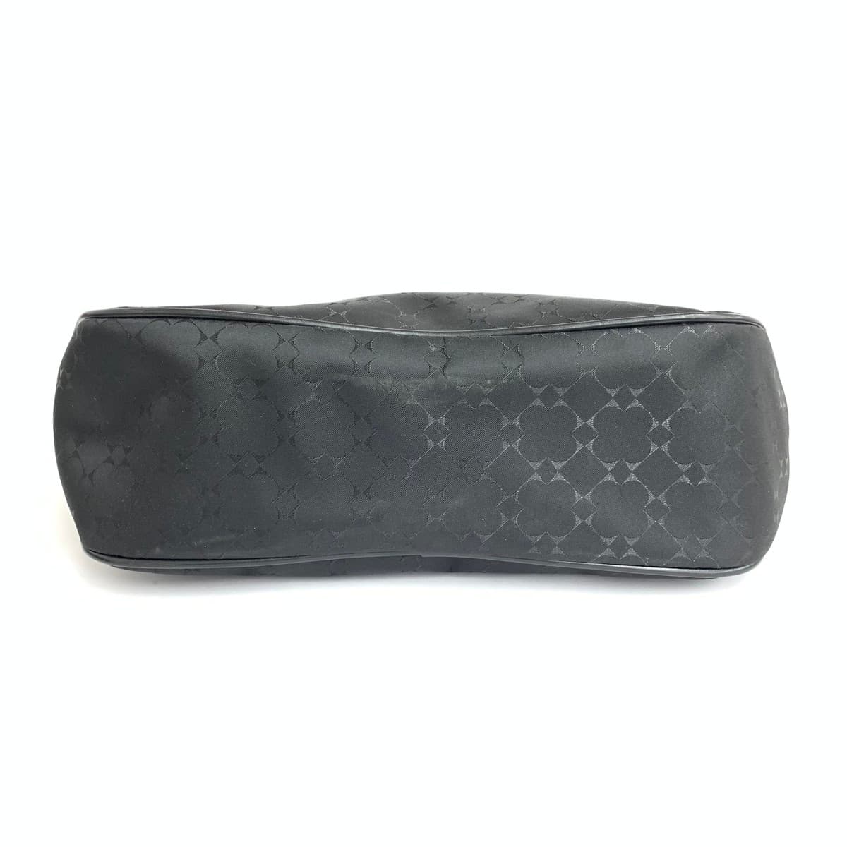 HANAE MORI Tote Bag Good Condition All-over Pattern Nylon Black Women's 5