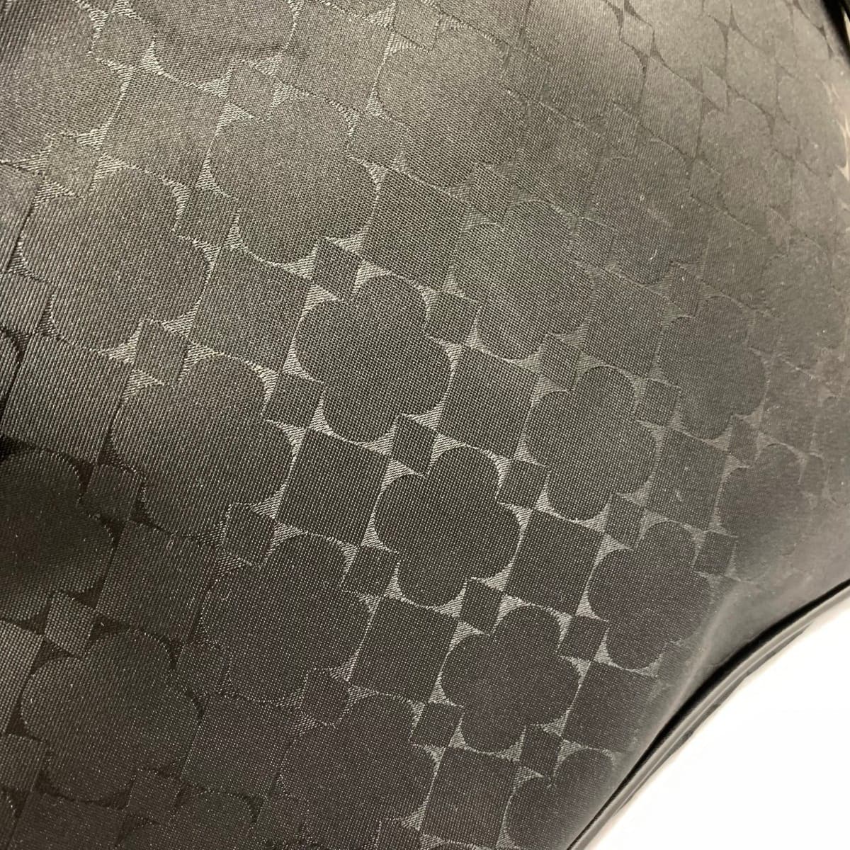 HANAE MORI Tote Bag Good Condition All-over Pattern Nylon Black Women's 8