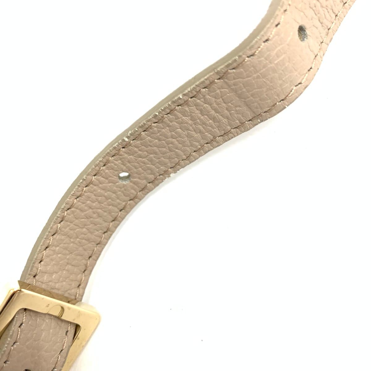 GHERARDINI Mini Shoulder Bag Good Condition Soft Nylon Beige Ladies 8