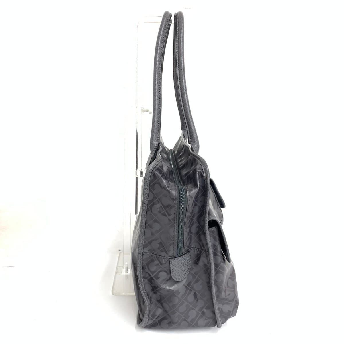 GHERARDINI Tote Bag Soft Nylon Gray for Women 2