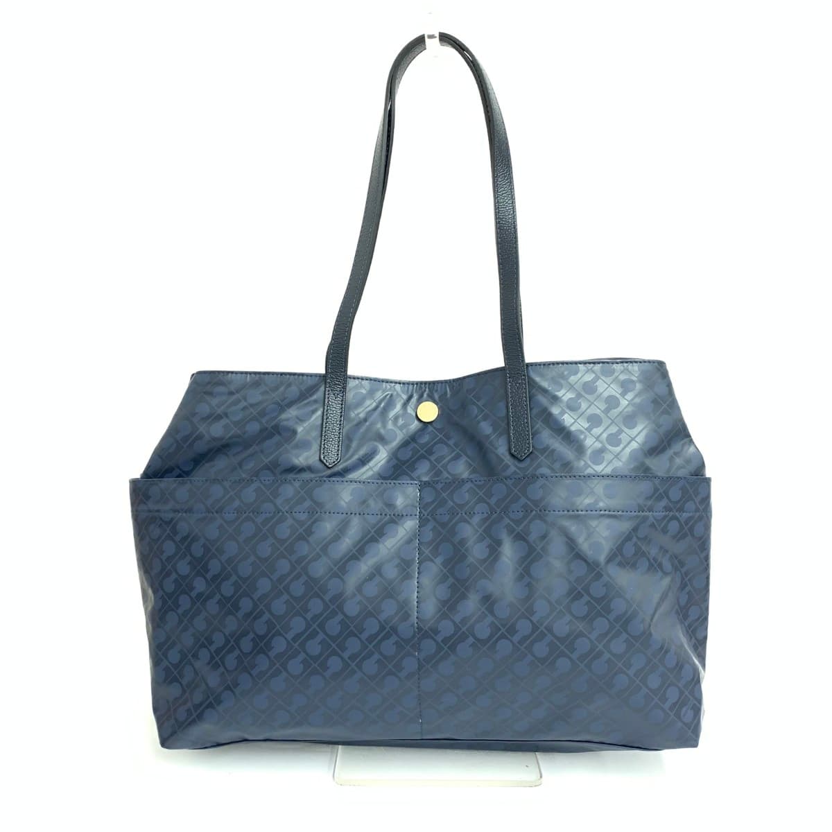 GHERARDINI Tote Bag Unused Soft Nylon Navy Ladies
