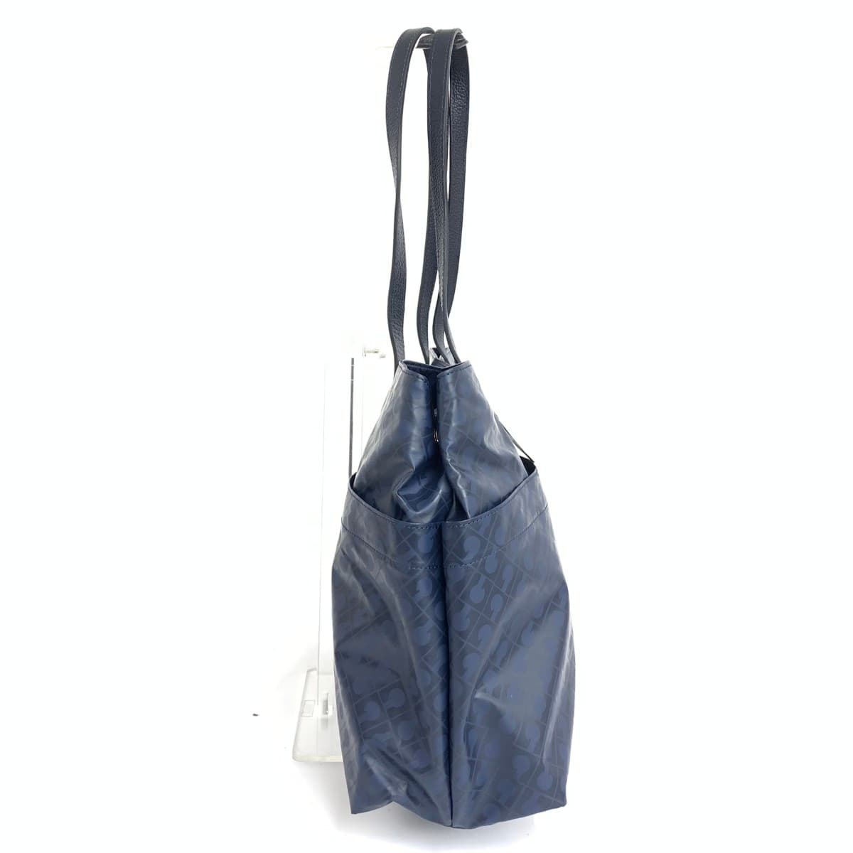 GHERARDINI Tote Bag Unused Soft Nylon Navy Ladies 2