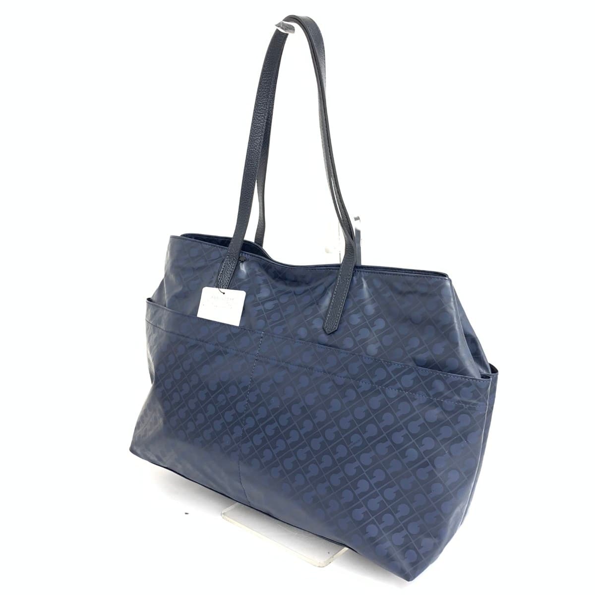 GHERARDINI Tote Bag Unused Soft Nylon Navy Ladies 3