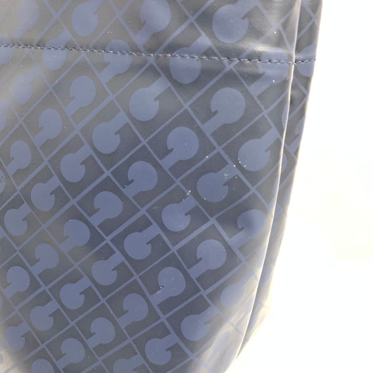 GHERARDINI Tote Bag Unused Soft Nylon Navy Ladies 8