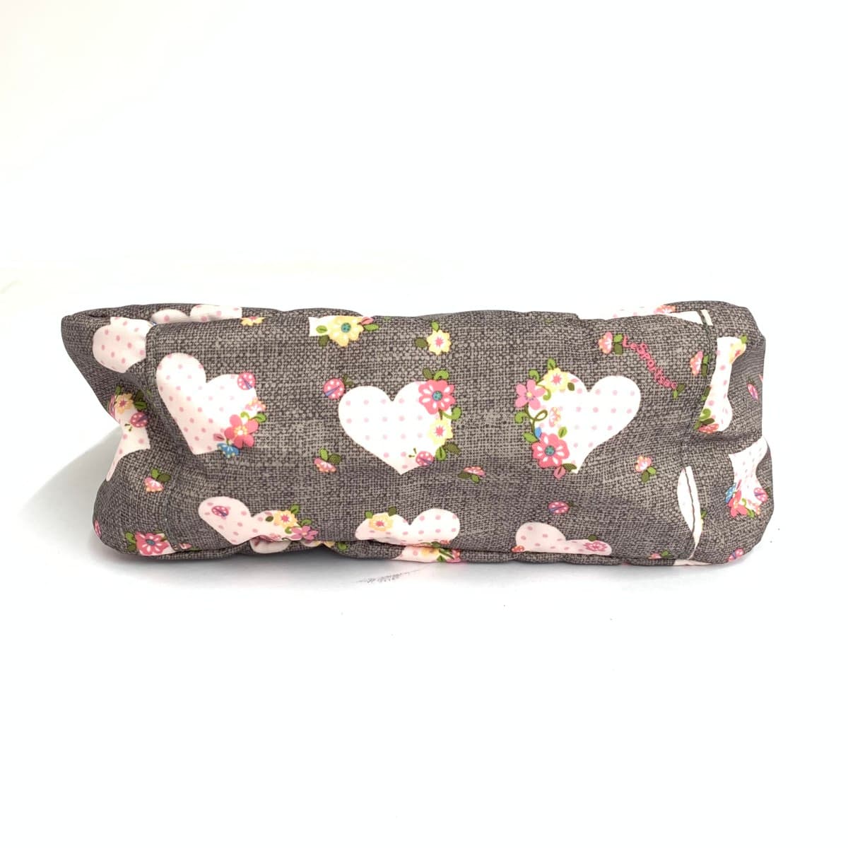 LeSportsac accessory pouch in good condition, heart pattern, nylon, gray, for women 5