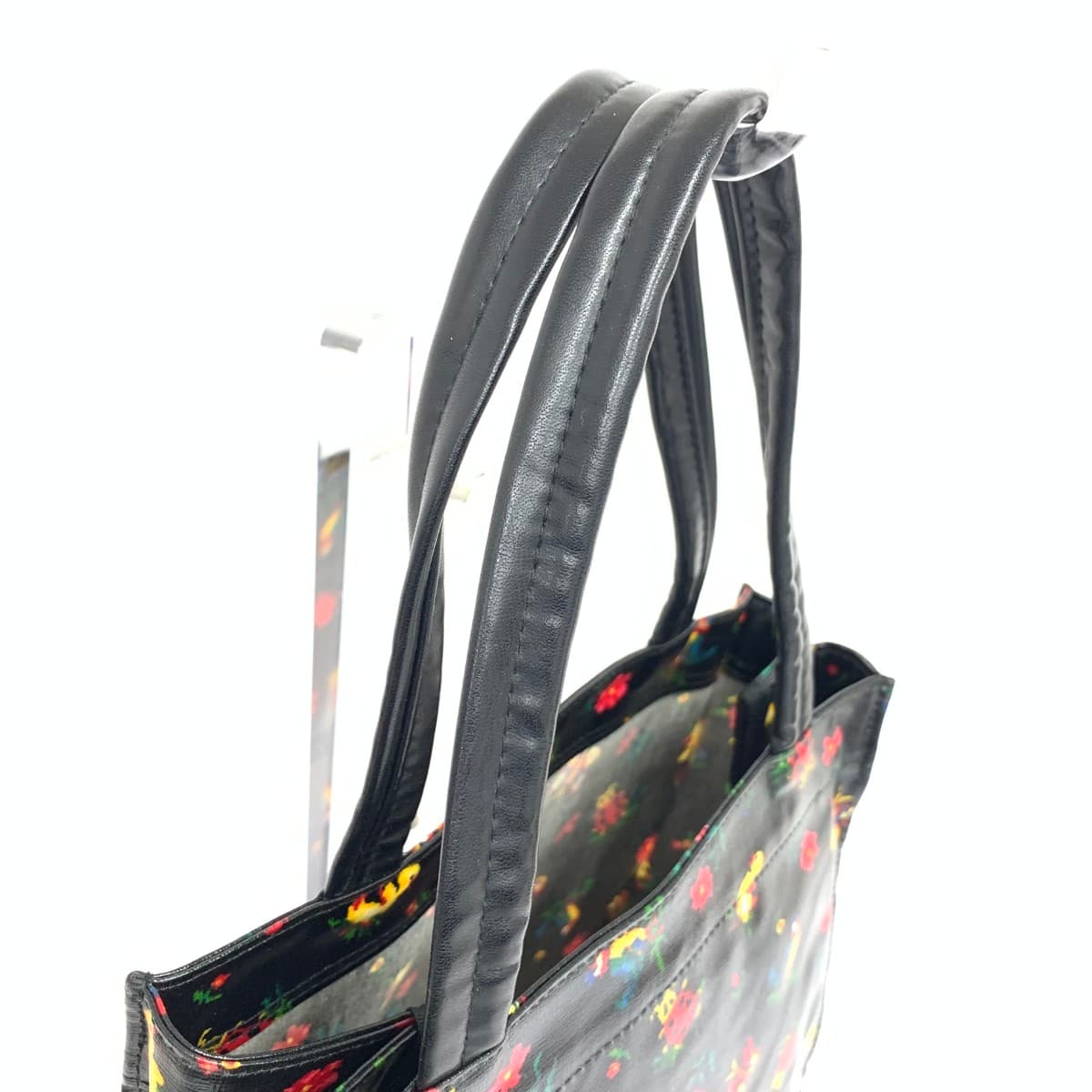 FEILER Mini Tote Bag Good Condition Heidi PVC Black Ladies 4