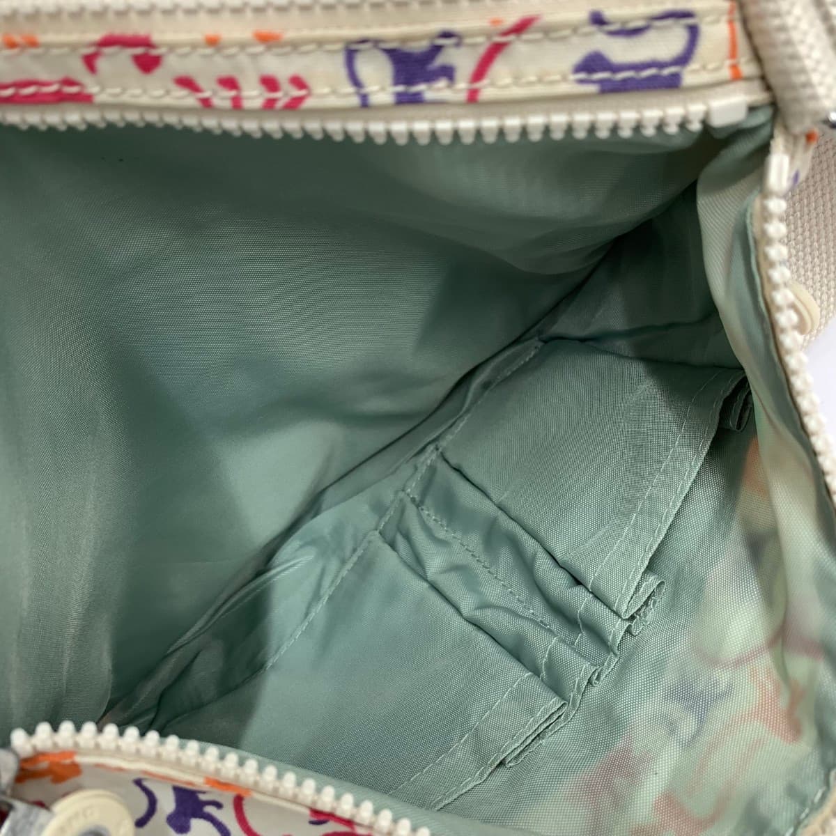 KIPLING Kipling Shoulder Bag Good Condition All-Over Pattern Nylon Beige Women's 6