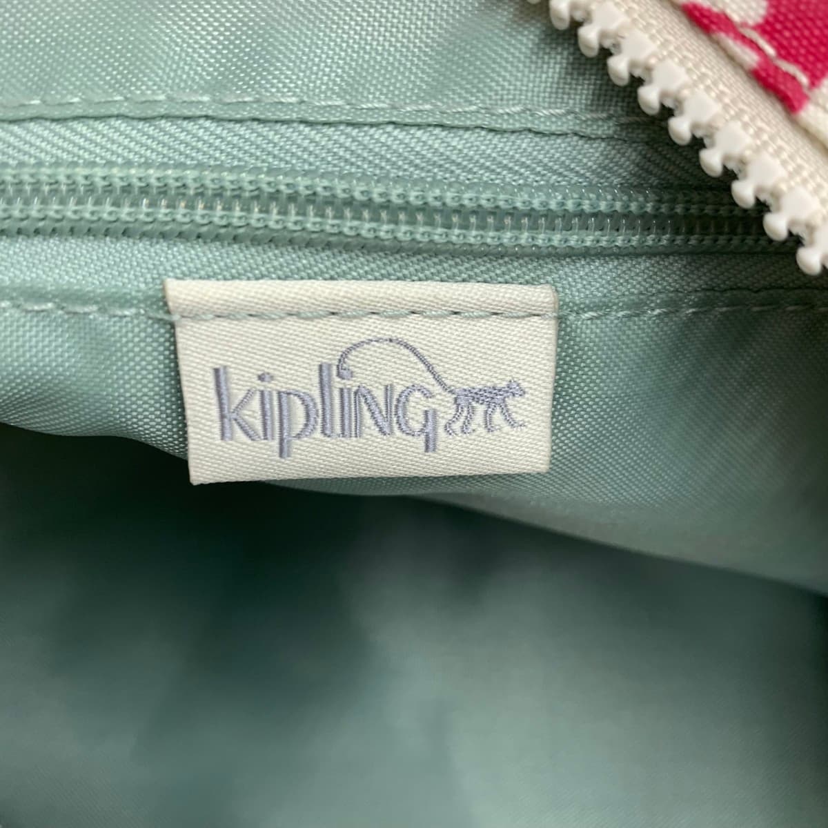 KIPLING Kipling Shoulder Bag Good Condition All-Over Pattern Nylon Beige Women's 8