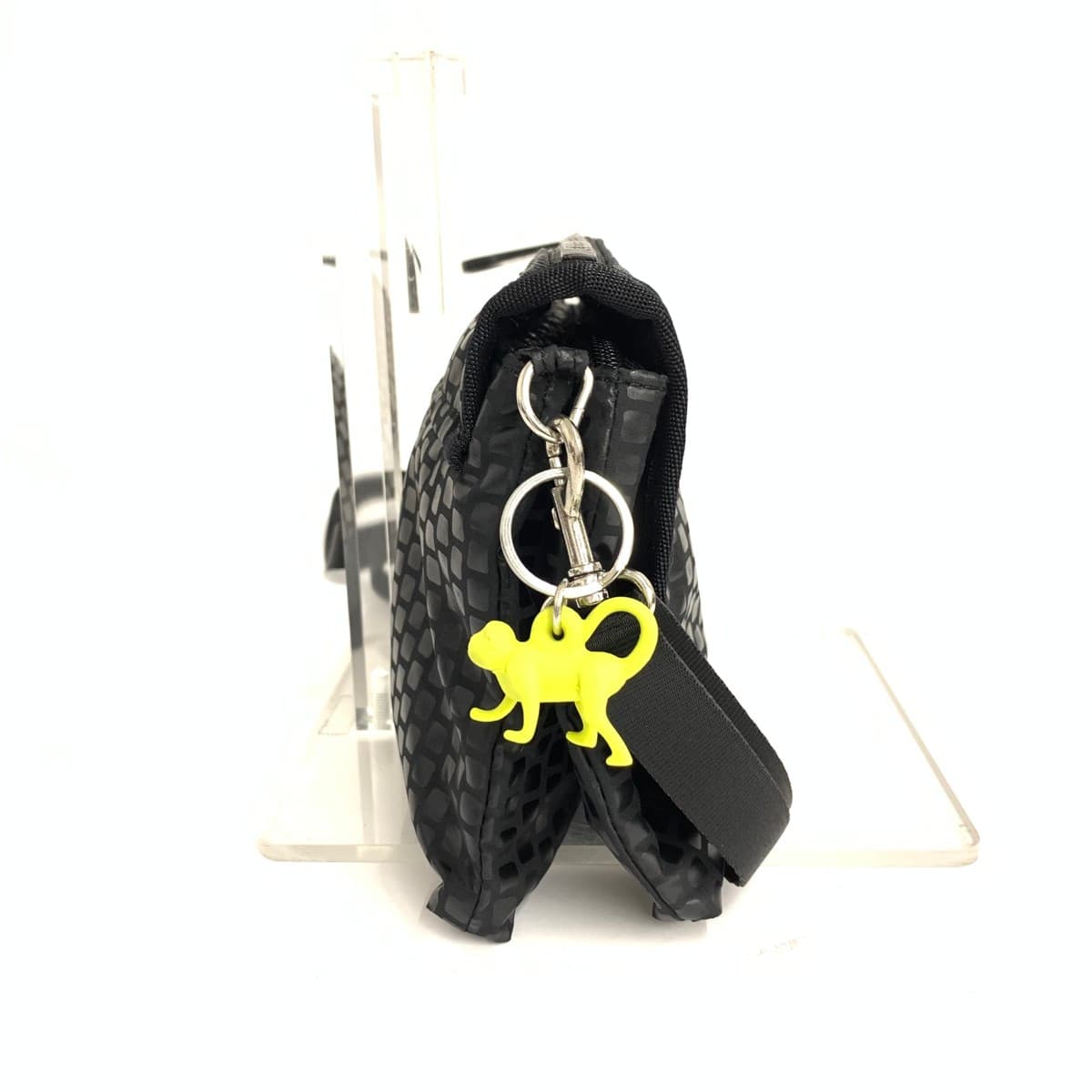 KIPLING Mini Shoulder Bag Good Condition Nylon Black Ladies 2