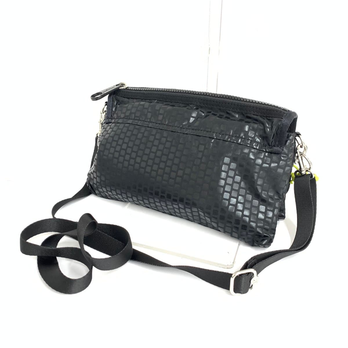 KIPLING Mini Shoulder Bag Good Condition Nylon Black Ladies 3