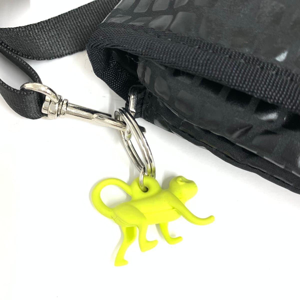 KIPLING Mini Shoulder Bag Good Condition Nylon Black Ladies 5