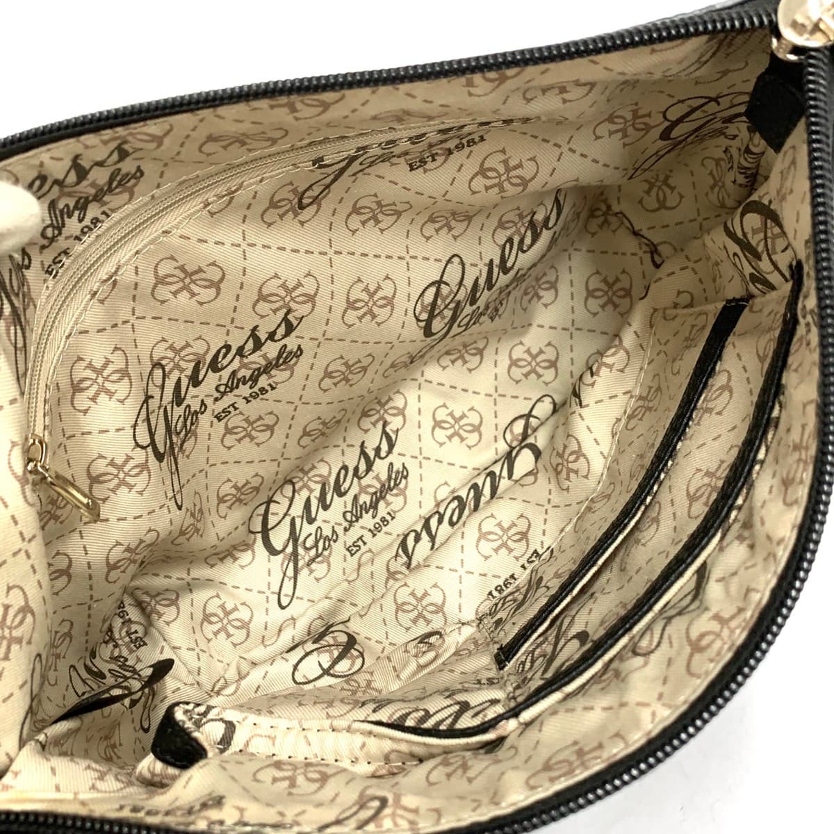 GUESS Reversible Tote Bag Unused Item Logo PVC Black Women's 10