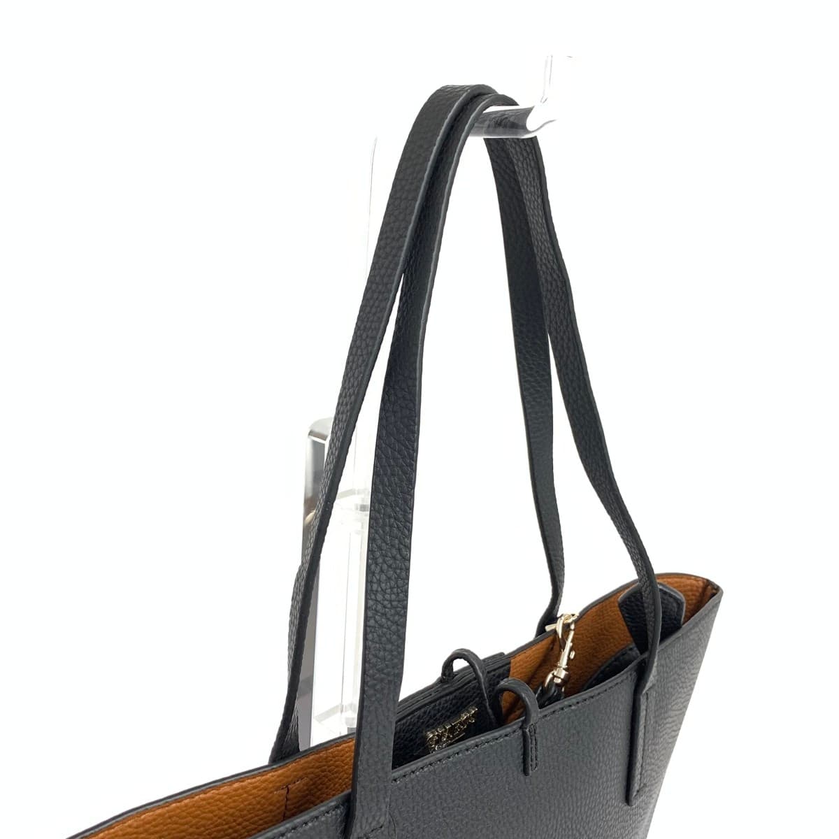 GUESS Reversible Tote Bag Unused Item Logo PVC Black Women's 4