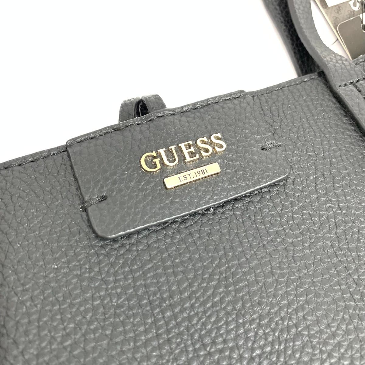 GUESS Reversible Tote Bag Unused Item Logo PVC Black Women's 6