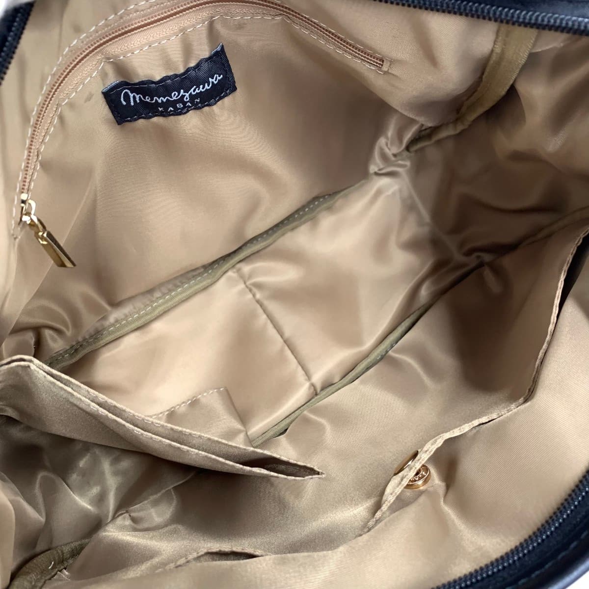 Memesawa Bag 2WAY Shoulder Bag Unused Item All-over Pattern Nylon Black Ladies 7